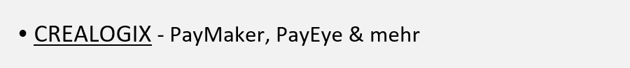 CREALOGIX - PayMaker, PayEye & mehr